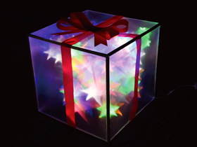hologram LED gift box