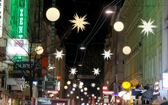 Xmas city lights in Vienna